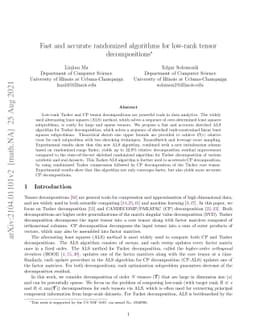 Fast and Accurate Randomized Algorithms for Low-rank Tensor
  Decompositions