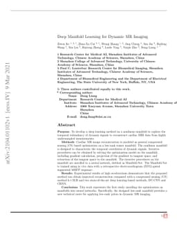Deep Manifold Learning for Dynamic MR Imaging