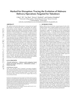 Marked for Disruption: Tracing the Evolution of Malware Delivery
  Operations Targeted for Takedown