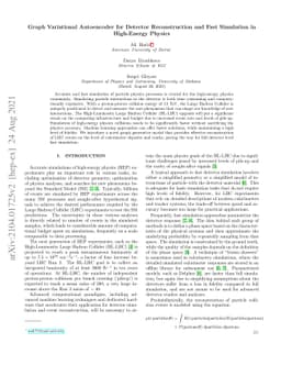 Graph Generative Models for Fast Detector Simulations in High Energy
  Physics