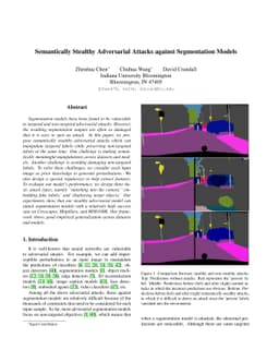 Semantically Stealthy Adversarial Attacks against Segmentation Models