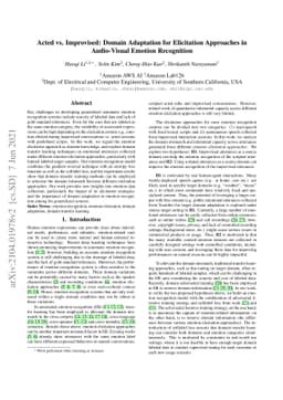 Acted vs. Improvised: Domain Adaptation for Elicitation Approaches in
  Audio-Visual Emotion Recognition