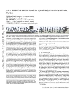 AMP: Adversarial Motion Priors for Stylized Physics-Based Character
  Control