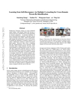Learning from Self-Discrepancy via Multiple Co-teaching for Cross-Domain
  Person Re-Identification