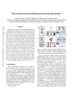 Neural Feature Search for RGB-Infrared Person Re-Identification