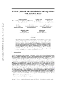 A Novel Approach for Semiconductor Etching Process with Inductive Biases