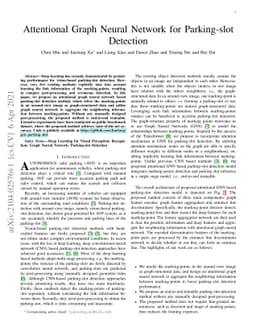 Attentional Graph Neural Network for Parking-slot Detection