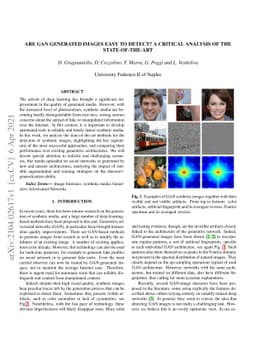 Are GAN generated images easy to detect? A critical analysis of the
  state-of-the-art