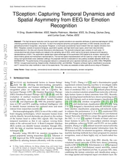 TSception: Capturing Temporal Dynamics and Spatial Asymmetry from EEG
  for Emotion Recognition