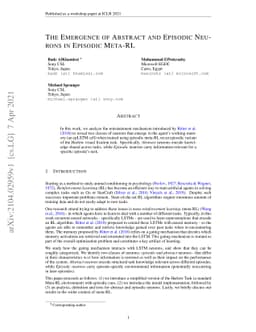 The Emergence of Abstract and Episodic Neurons in Episodic Meta-RL