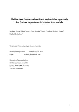 Hollow-tree Super: a directional and scalable approach for feature
  importance in boosted tree models