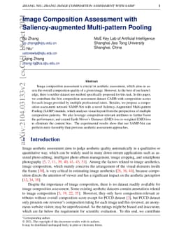 Image Composition Assessment with Saliency-augmented Multi-pattern
  Pooling