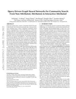 Query Driven-Graph Neural Networks for Community Search: From
  Non-Attributed, Attributed, to Interactive Attributed