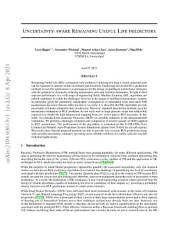 Uncertainty-aware Remaining Useful Life predictor