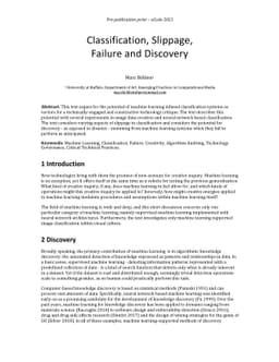 Classification, Slippage, Failure and Discovery