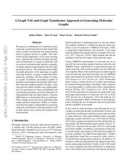 A Graph VAE and Graph Transformer Approach to Generating Molecular
  Graphs
