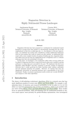 Stagnation Detection in Highly Multimodal Fitness Landscapes