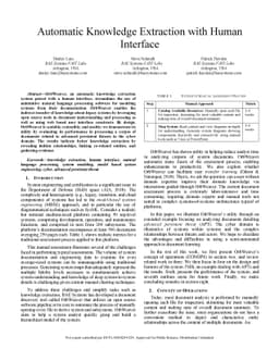 Automatic Knowledge Extraction with Human Interface