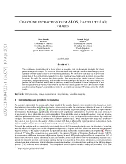 Coastline extraction from ALOS-2 satellite SAR images