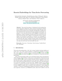 Boosted Embeddings for Time Series Forecasting