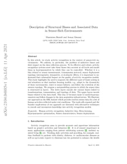 Description of Structural Biases and Associated Data in Sensor-Rich
  Environments
