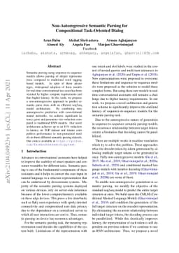 Non-Autoregressive Semantic Parsing for Compositional Task-Oriented
  Dialog