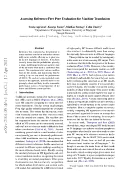 Assessing Reference-Free Peer Evaluation for Machine Translation