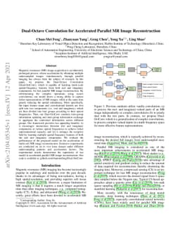 Dual-Octave Convolution for Accelerated Parallel MR Image Reconstruction