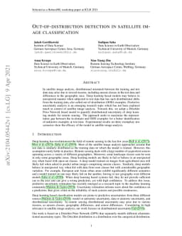 Out-of-distribution detection in satellite image classification