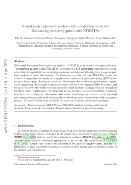 Neural basis expansion analysis with exogenous variables: Forecasting
  electricity prices with NBEATSx