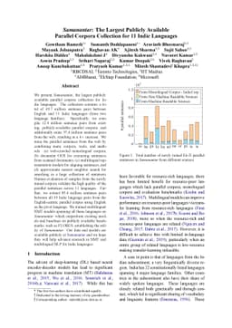 Samanantar: The Largest Publicly Available Parallel Corpora Collection
  for 11 Indic Languages
