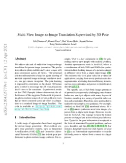 Multi-View Image-to-Image Translation Supervised by 3D Pose