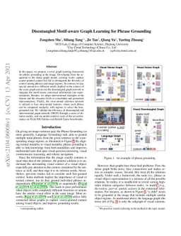 Disentangled Motif-aware Graph Learning for Phrase Grounding