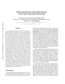 Mixed supervision for surface-defect detection: from weakly to fully
  supervised learning