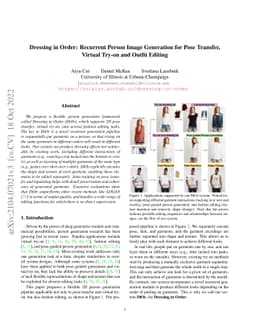 Dressing in Order: Recurrent Person Image Generation for Pose Transfer,
  Virtual Try-on and Outfit Editing