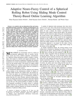 Adaptive Neuro-Fuzzy Control of a Spherical Rolling Robot Using
  Sliding-Mode-Control-Theory-Based Online Learning Algorithm