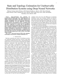 State and Topology Estimation for Unobservable Distribution Systems
  using Deep Neural Networks