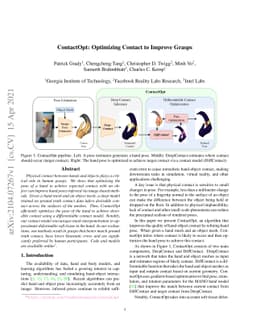 ContactOpt: Optimizing Contact to Improve Grasps
