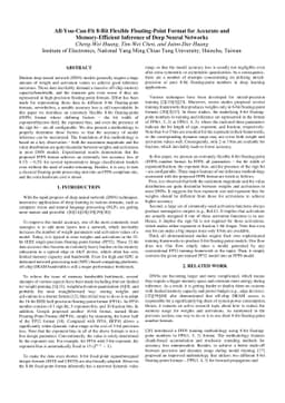 All-You-Can-Fit 8-Bit Flexible Floating-Point Format for Accurate and
  Memory-Efficient Inference of Deep Neural Networks