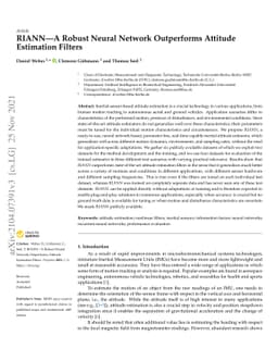 RIANN -- A Robust Neural Network Outperforms Attitude Estimation Filters