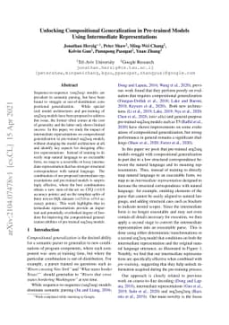 Unlocking Compositional Generalization in Pre-trained Models Using
  Intermediate Representations