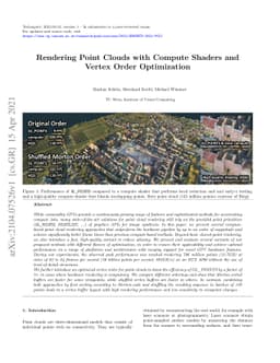 Rendering Point Clouds with Compute Shaders and Vertex Order
  Optimization