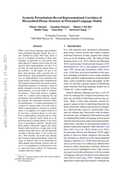 Syntactic Perturbations Reveal Representational Correlates of
  Hierarchical Phrase Structure in Pretrained Language Models
