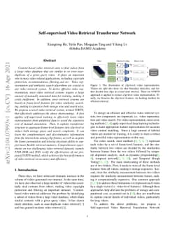 Self-supervised Video Retrieval Transformer Network