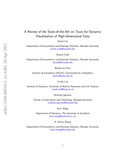 A Review of the State-of-the-Art on Tours for Dynamic Visualization of
  High-dimensional Data