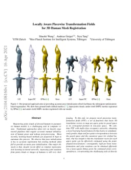 Locally Aware Piecewise Transformation Fields for 3D Human Mesh
  Registration