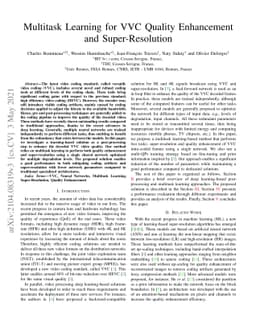Multitask Learning for VVC Quality Enhancement and Super-Resolution