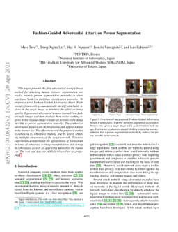 Fashion-Guided Adversarial Attack on Person Segmentation
