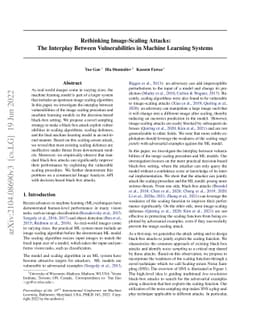 Rethinking Image-Scaling Attacks: The Interplay Between Vulnerabilities
  in Machine Learning Systems