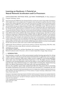 Learning on Hardware: A Tutorial on Neural Network Accelerators and
  Co-Processors